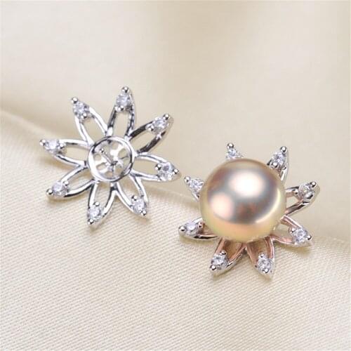 Metal Earring Making Accessories Copper Silver Plating Earring Clasps Hooks Findings With Loop Clasp Base For Diy YYED-085