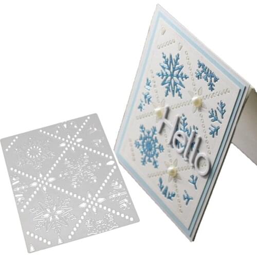 Snowflake Metal Cutting Dies Rectangle Stencils for DIY Scrapbooking 2020 New Die Craft Stamps Dies Card Making Embossing