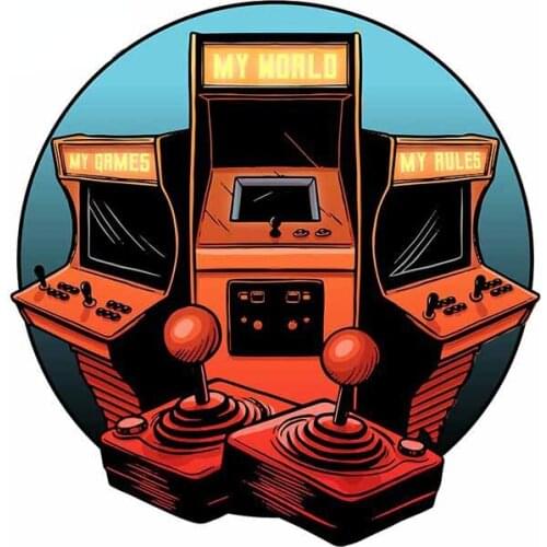 Fashion Design Game My Rules Car Stickers DIY Anime Motorcycle Decoration Snowboard Helmet Window Vinyl Decal Kk13*12cm