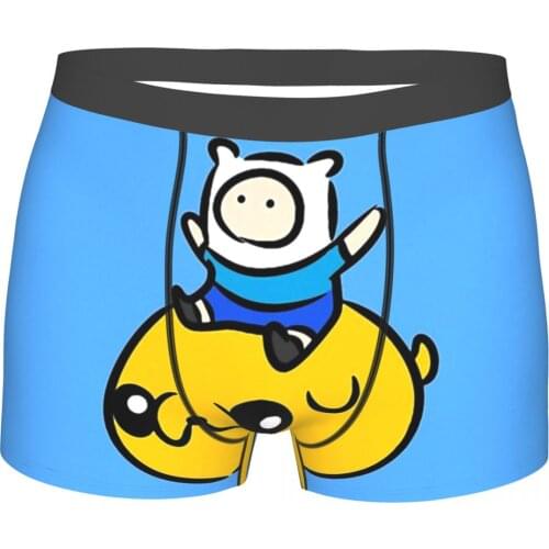 Adventure Time BMO Bubblegum TV Jake And Finn Underpants Homme Panties Male Underwear Print Shorts Boxer Briefs