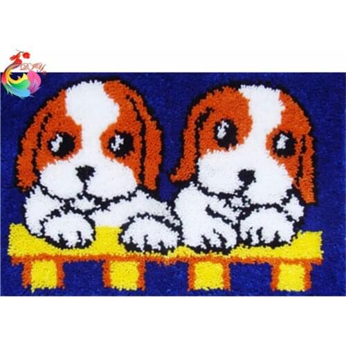 Latch hook rug kits Sewing tools Sewing crochet hooks Carpet embroidery Stitch threads cross stitch thread embroidery kits