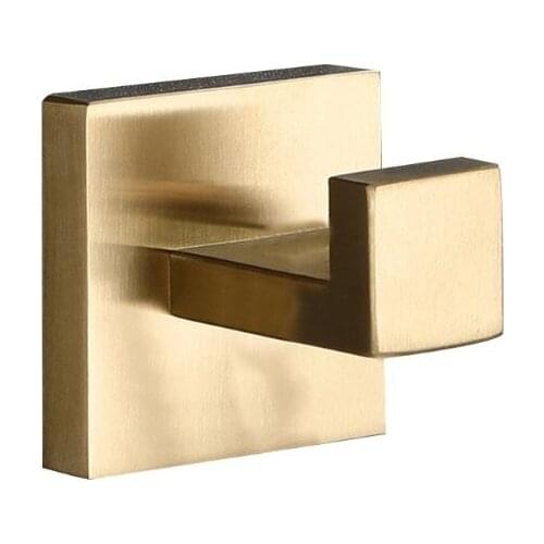 304 Stainless Steel Towel Hook Wall Mounted Coat Hanger Bathroom Robe Holder