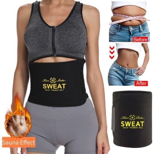 Neoprene Sweat Waist Trainer Fitness Belt Thermo Body Shaper Trimmer Corset Waist Cinchers Wrap Workout Slimming Shapewear