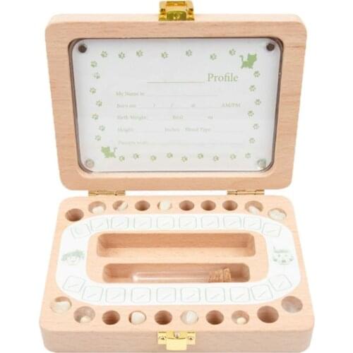 2020 New Wooden Photo Frame Fetal Hair Deciduous Tooth Box Newborn Baby Souvenirs Gift