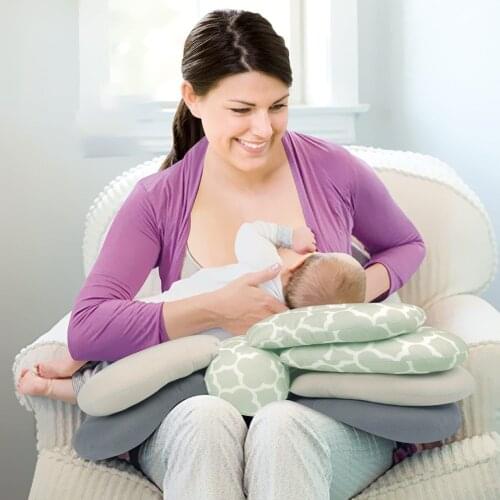 Breastfeeding Maternity Baby Pillow Multi-Layers Adjustable Cotton Infant Newborn Feeding Nursing Cushion Pillow dropshipping