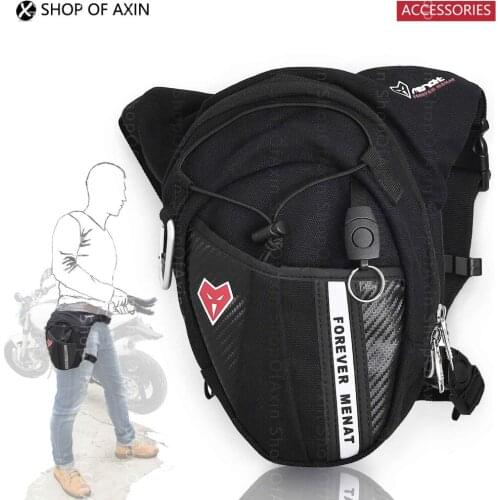 Motorcycle rider knight Waist bag Fanny pack Leg bags Belt adjustable Weather resistant Pockets purse Easy carry Compact bounce