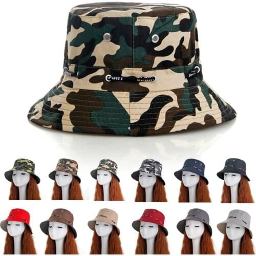 Fashion camouflage fisherman hat fishing hat mountaineering outdoor sports basin hat shade beach leisure folding hat SP08