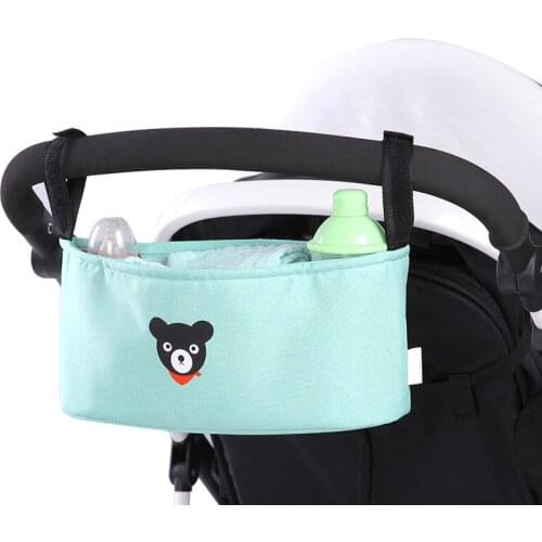 Baby Stroller Bag Portable Diaper Bottles Holder Bags Crib Hang Hook Carriage Bag Stroller Accessories