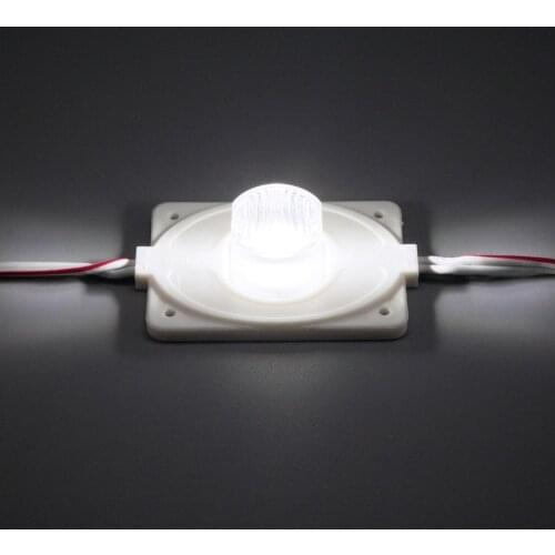 20PCS 3.0W 1 LEDs UL Listed LED Modules Lens for Double Side Light Box White DC12V Waterproof IP65 with Tape Adhesive Back