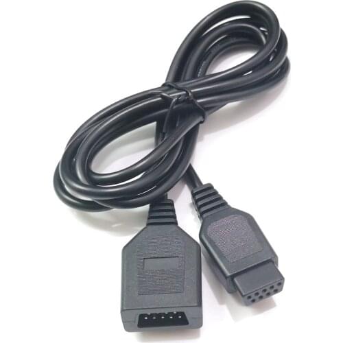 FZQWEG 6ft 1.8M Controller Joystick Extension Cable for Sega Game Console System Genesis 2 3 Megadrive 2 MD2