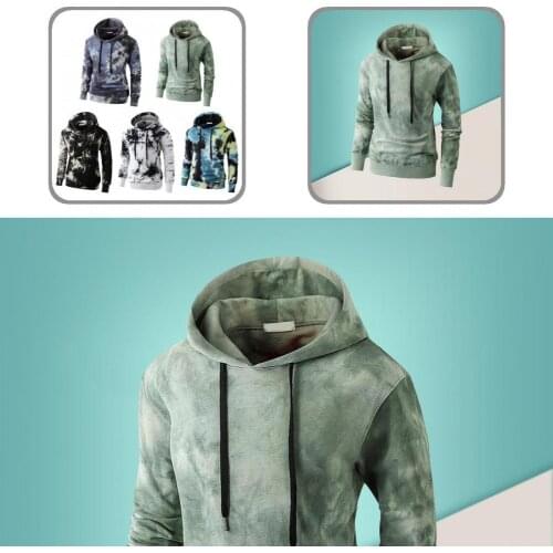 Streetwear Terrific Camouflage Men Hoodie Loose Men Hoodie Hat for Daily Wear