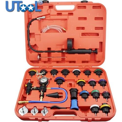 28pc Universal Coolling System Radiator Pressure Tester & Vacuum Type Water Tank Water Replacement Kit