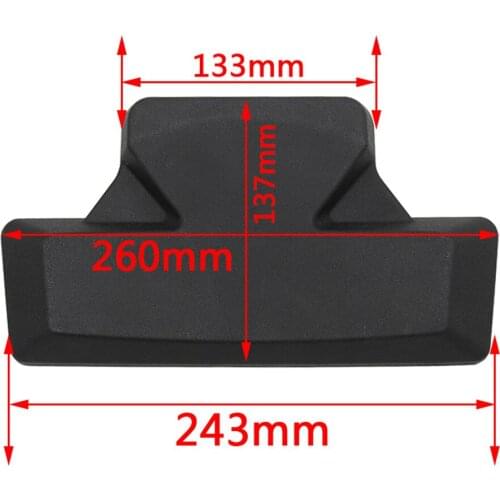 Universal Motorcycle Passenger Backrest Rear Back Pad Rear Saddlebag Trunk Sticker for 40-50L Rear Paddle Trunk Auto Accessories