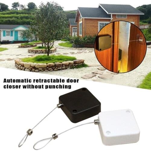 Punch-free Automatic Sensor Door Closer Automatically For All Telescopic Automatic Punch-free Close Closer Door Doors Squar M1C9