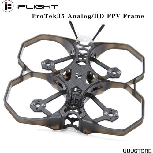 IFlight Protek35 HD Spare Part New 151mm Wheelbase 3.5 Inch CineWhoop Frame Kit 12x12mm Hole Support DJI Air Unit for RC Drone