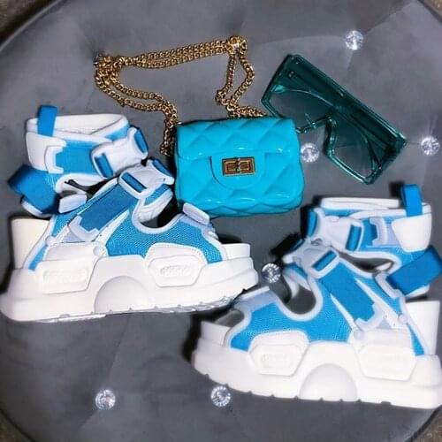 2021 Summer Bags Women Jelly Bag Solid Color Small Bag Fashion Buckle Chain Coin Purse One Shoulder Diagonal