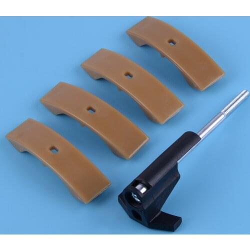 058109088 VAG3366 058109088B 058109088D 5PCS Camshaft Timing Chain Tensioner Holder&Shoe Pad Fit for Audi A8 A6 VW Passat Beetle