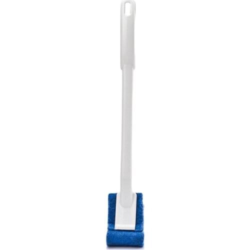 GTBL 1Pc Toilet Brush Home Shower Room Wc Accessories Portable Toilet Brush Bathroom Scrubber V-Type Bent Cleaner