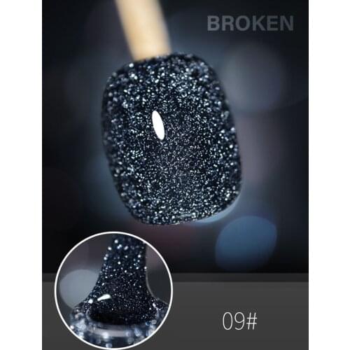 10ml Diamond Nail Gel Polish Shimmer Glitter Reflective Nail Glue Disc Broken Drill DIY Nail Art Gel Women Manicure Makeup TSLM1