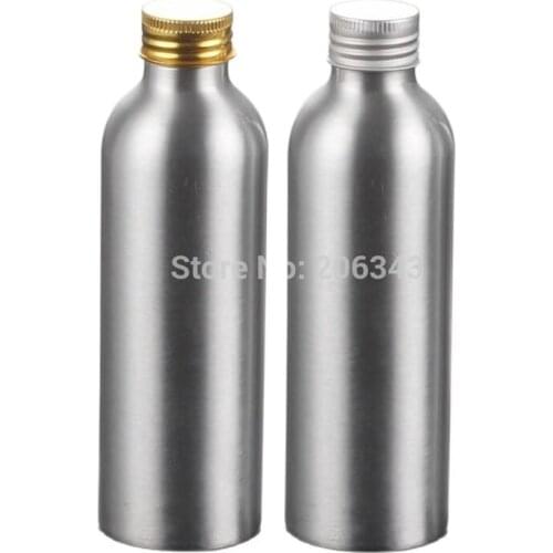 100pcs 150ml Aluminium bottle metal bottle with gold/silver aluminum screw lid