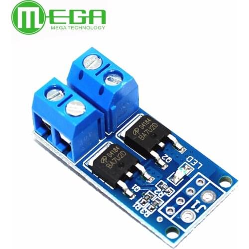 100PCS High Power 15A 400W MOS FET Trigger Switch Drive Module PWM Regulator Electronic Switch Control Panel DC 5V-36V Module