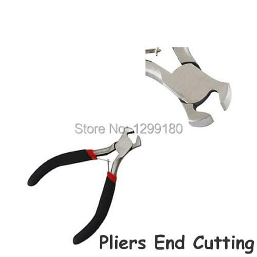 4pcs/lot Black Metal Mini Jewelery Pliers End Cutting Pliers Beading Making Repair Tool Kit For DIY Jewelry Tools K02157
