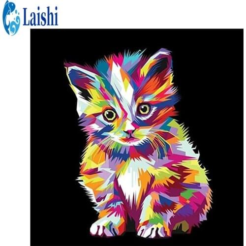3D ADiColor cat Diamond Painting Art Cross stitch Diamond embroidery Diamond Picture Mosaic Gift Home Wall Decoration pictures