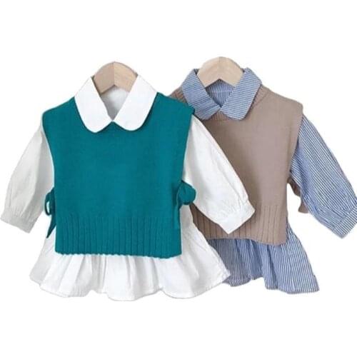 Kids Waistcoat Girls Boys Sleeveless Sweater Vest Fashion Childrens Clothing Newborn Baby Girls Boys Knitting Vest Coat Tops