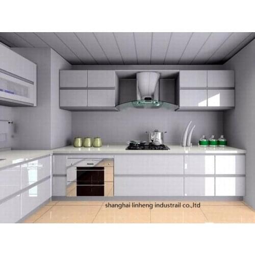 High gloss/lacquer kitchen cabinet mordern(LH-LA023)