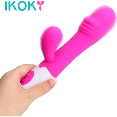 IKOKY Dual Motor Vibration Big Size Dildo Vibrators Sex Toys for Women Clitoris Stimulate Adult Product G-spot Massager 10 Speed