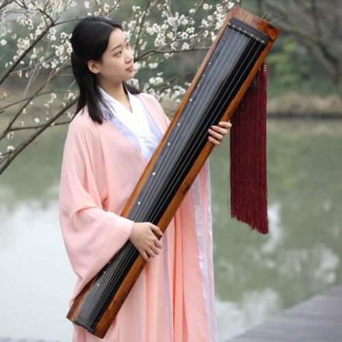 Chinese Guqin New style KuMu LongYin Old fir Wood 100% Handmade Professional High Level Guqin 7 strings Zither