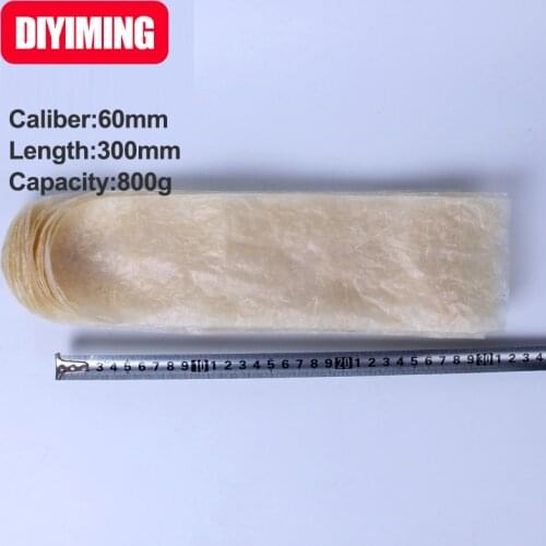 10 PCS 60mm sausage shell for big ham sausage packing casing sausage dry casing sausage stuffer meat cover net bag sausage shape