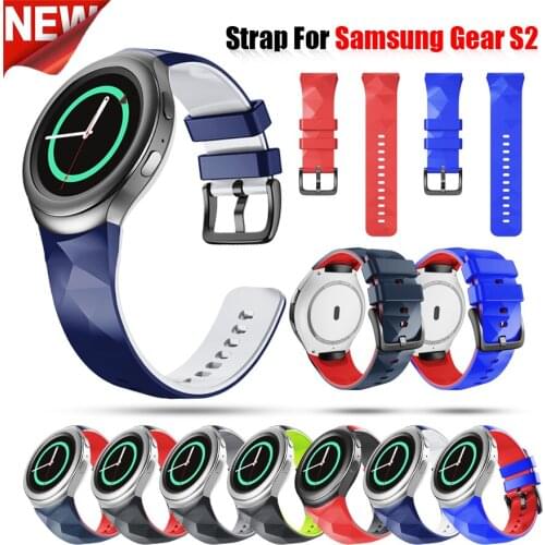 Colorful Silicone Watchband For Samsung Galaxy Gear S2 R720 Replacement Bracelet Wrist Strap For SM-R720 Smart Watch Band Correa