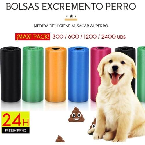 Dog Poop Bag 300-2400 Bags 22.9x33 cm 20/40/80/160 Rolls Dog Poog Bags Dog Bag Poop Dog Waste Bag Free Shipping from Spain