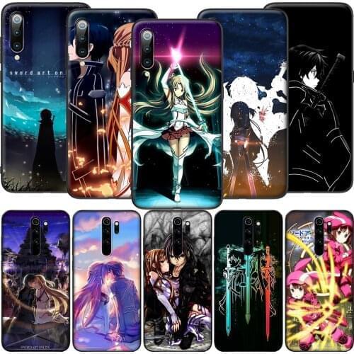 GX243 Sword Art Online Soft Silicone Case for Redmi Note 4X 5 5A Prime 6 6A 7 7A 8 8A 8T 9 9A 9C 9S Pro Lite