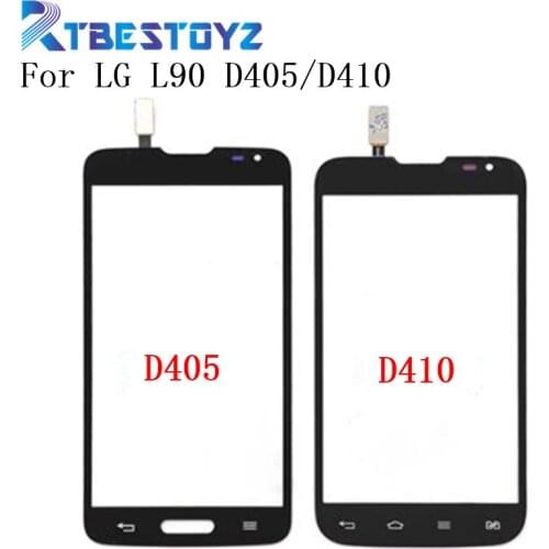 RTBESTOYZ High Quality 4.7" For LG L90 D405 D405N and L90 Dual D410 Touch Screen Digitizer Sensor Outer Glass Lens Panel