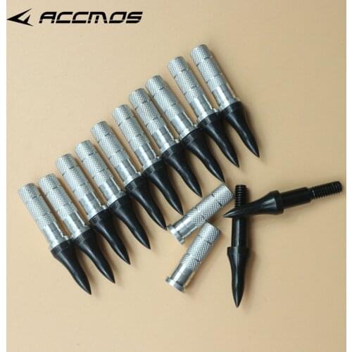 75Grains Target Arrow Point Archery Broadhead with Aluminum Insert ID 6.2 mm Fit for Carbon/Fiberglass/Aluminum hunting Arrows