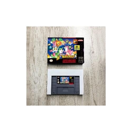 Super Bomberman 3 - USA Version Action Game Card with Retail Box