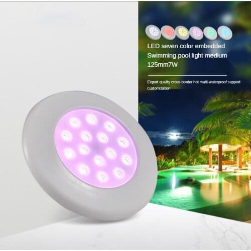LED Small Swimming Pool Light Underwater Light RGB Colorful Fish Pond Light Massage Pool Light