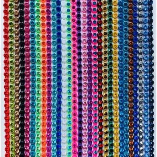 Taidian Rhinestone Banding SS6 Wholesale Multicolor 300yards Native Beadwork Jewelry Making