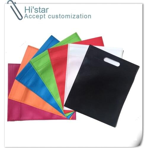 Customized Logo Non-woven Material Folding Style Supermarket Shopping Bag Promotion Foldable Non Woven Fabric Carry Bag