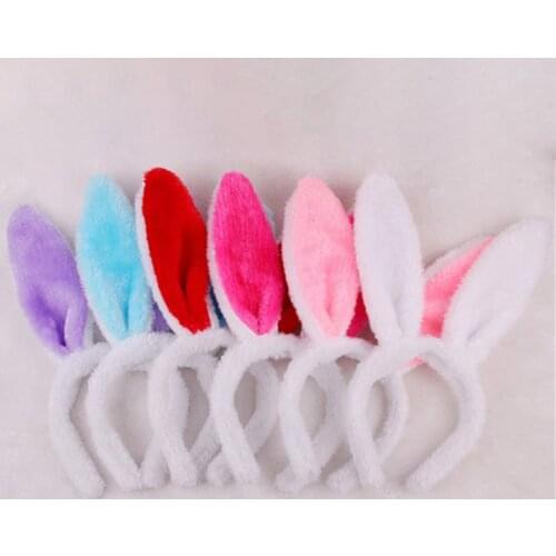 Plush/Sequins Fashion Headwear Easter Decorate Bunny Ears Cloth 1Pcs Festival Hair Accessories Cute Cartoon