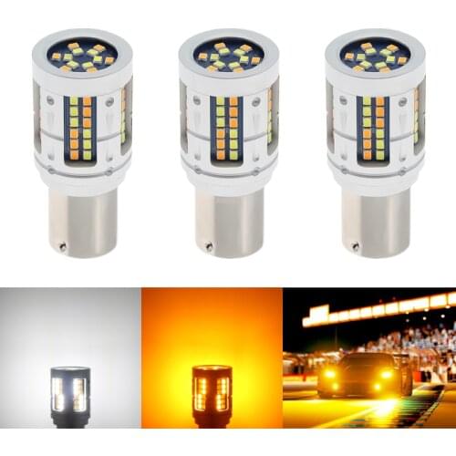 2pcs Dual Color 1157 BAY15D P21/5W Led T20 7443 W21/5W Led Bulb T25 3157 P27/7W Car DRL Turn Signal Lamp Auto Lights Bulb 12V