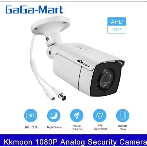 Kkmoon 1080P Analog Security Camera built-in 36pcs IR LED,Night Vision 100ft/30m Outdoor Waterproof CCTV Surveillance Camera