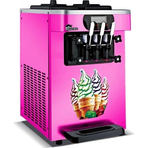 7.2L*2 Cylinder Tank Soft Ice Cream Maker Making Machine Stainless Steel Ice Cream Vending Machine