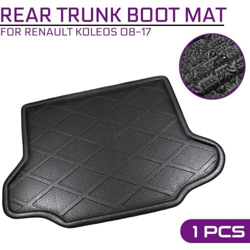 Car Floor Mat Carpet For Renault Koleos 2008 2009 2010 2011 2012 2013-2017 Rear Trunk Anti-mud Cover