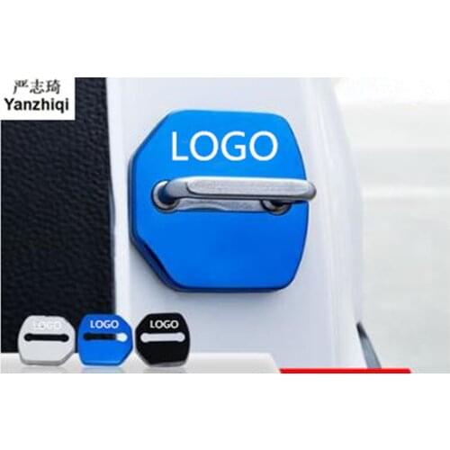 Free shipping 4pcs/lot Door Lock Decoration Protection Cover case for Ford Fiesta Focus Maike Si S-MAX Mondeo Escape sharp