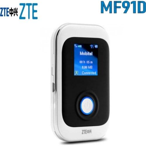 Free Shipping New Original Unlock LTE FDD 100Mbps ZTE MF91D 4G WiFi Router And 4G Mobile Hotspot