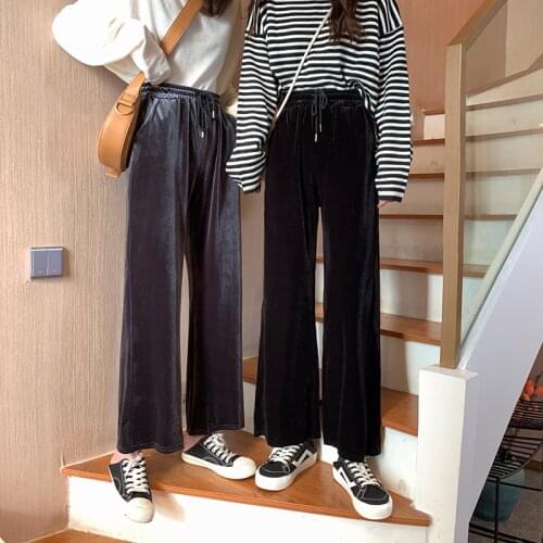 Ff3213 2019 new autumn winter women fashion casual Popular long Pants harajuku streetwear