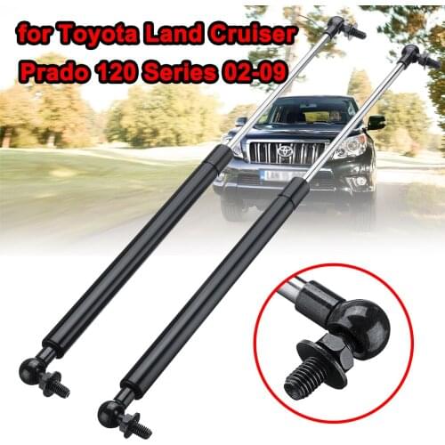 1Pair 47.5cm Steel Car Bonnet Hood Gas Struts Support Rod for Toyota Land Cruiser Prado 120 Series 2002-2009 Strut Bars